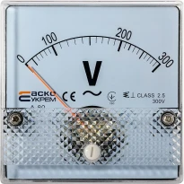 Вольтметр AC 300V 80х80 модель А-80 A0190010057 АСКО-УКРЕМ