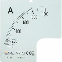 Шкала 800/5А к амперметру А-72-6 A0190010076 АСКО-УКРЕМ