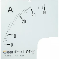 Шкала 30/5А к амперметру А-96-6 A0190010079 АСКО-УКРЕМ