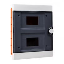 Корпус модульный пластиковый 16 модулей 2 ряда встроенный IP40 дымчатая дверца серии UBox A0270010015 АСКО-УКРЕМ