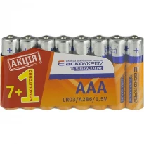 Щелочная батарея AАА.LR03 (8 шт) Аско.LR03.S7F1 АСКО-УКРЕМ