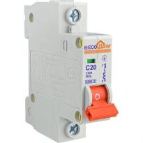 Автоматический выключатель ECO 1 полюс тип C 20A 4,5kA ECO010010004 ECOHOME