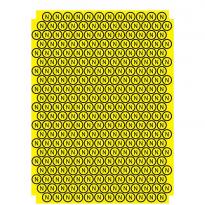 Самоклеящаяся этикетка "Знак - нейтраль" желтая (на листе 271 шт) SES02009 АСКО-УКРЕМ