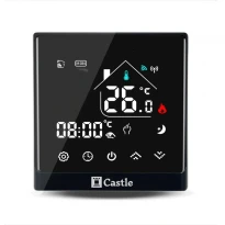 Терморегулятор комбінований для теплої підлоги AC8400H 16A чорний Castle