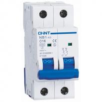 Автоматичний вимикач NB1-63 2 полюси 1A тип C 10kA 179823 CHINT