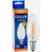 Світлодіодна лампа Filament BL37B 90011680 свічка E14 4W 2700K 220V Delux