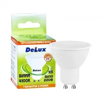 Лампа светодиодная SMD GU10A 90011747 PAR16 GU10 5W 4100K 220V Delux