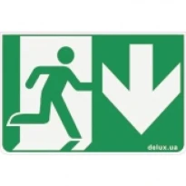 Інформаційна наливання для аварійного світильника REL-801 та REL-802 EXIT - DOWN Delux