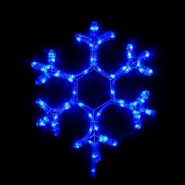 Світлодіодна фігура MOTIF Snowflake 0,4m 12 flash синій IP44 Delux
