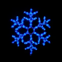 Світлодіодна фігура MOTIF Snowflake 0,55m flash білий IP44 Delux