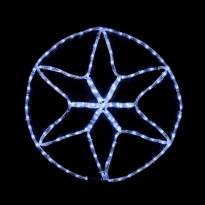 Світлодіодна фігура MOTIF Star 0,6*0,6m flash білий IP44 Delux