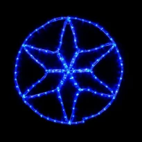 Світлодіодна фігура MOTIF Star 0,6*0,6m 13 flash синій IP44 Delux