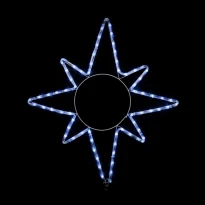 Світлодіодна фігура MOTIF Star 0,65 * 0,75 m 8 flash білий IP44 Delux