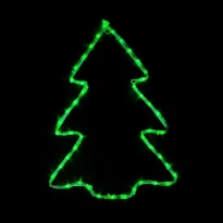Світлодіодна фігура MOTIF Christmas Tree 0,6*0,45m 7 flash зелений IP44 Delux