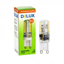 Лампа LED G9E 3W 3000K 220V G9 90013165 Delux