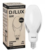 Cветодиодная лампа высокомощная OLIVE 100W 6000K Е40 90015385 220V Delux
