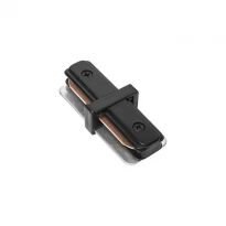 Коннектор прямой для шинопровода 1-фазного 2IC черный 90015807 Delux