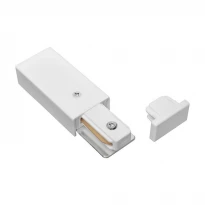 Разъем питания и заглушка на шинопровод 1-фазный 2KIT белый 90015821 Delux