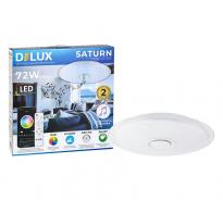 Светильник светодиодный LCS-006 Saturn 72W+5W 3000K/4000K/6000K RGB+Music 90017955 Delux