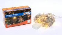 Гірлянда внутрішня STRING З 200LED 10m тепл. білий/прозорий IP20 90017981 Delux