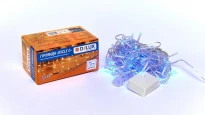 Гірлянда внутрішня ICICLE З 75 LED бахрома 2x0,7m синій/прозорий IP20 90017984 Delux
