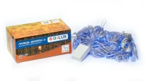 Гірлянда внутрішня WATERFALL З 320LED 3х3m син/прозр IP20 90018008 Delux