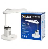 Світильник настільний світлодіодний TF-540 8W LED 3000K/4000K/6000K Bluetooth колонка білий 90018133 Delux