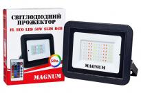 Прожектор світлодіодний FL ECO LED 50W slim RGB IP65 90018141 Magnum
