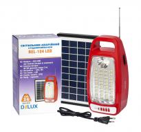 Світильник світлодіодний аварійний REL-104 (6V 4,5Ah) 36 LED 12W+1W сон пан, радіо, червон 240х120х75 90018291 Delux