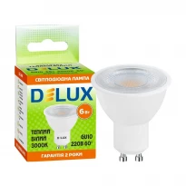 LED-лампа GU10 6W 3000K 60° 220V GU10 90019262 Delux