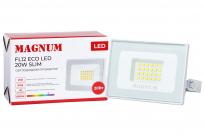 Прожектор светодиодный FL12 ECO LED 20W slim 6500K IP65 белый 90020423 Magnum