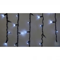 Гирлянда наружная ICICLE 75 LED 2x0,7м белый/черный IP44 EN 90016589 Delux