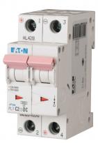 Автоматичний вимикач 2A 10kA 2 полюси тип C PL7-C2/2-DC Eaton (Moeller)