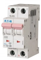 Автомат электропитания 2A 10kA 2 полюса тип C PL7-C2/2-DC Eaton (Moeller)