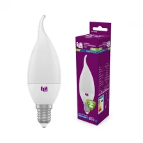 Светодиодная лампочка свеча C37 18-0088 PA10 E14 4W 4000K 220V ELM