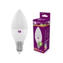 Энергосберегающая светодиодная лампа свеча C37 18-0155 PA10 E14 5W 4000K 220V ELM