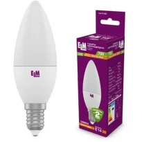 Светодиодная лампа свеча C37 18-0160 PA10 E14 7W 3000K 220V ELM