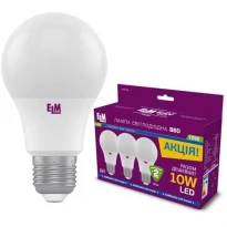 LED-лампочка A60 18-0183 PA10S E27 10W 4000K 220V (по 3 шт.) ELM