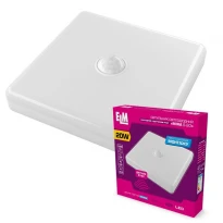 Накладной LED светильник c датчиком движения Mira S-20 20W 6500K IP40 26-0105 ELM