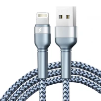 Кабель Jany Series USB to Lightning Silver RC-124i 2.4A RC-124i сірий Remax