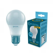 Лампа светодиодная A55-011 A55 E27 8W 4000K 220V Crystal Gold