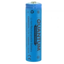 Аккумулятор литий-ионный Li-ion ICR18650 1500mAh 0.5-1С с клеммным выступом 1шт. ICR18650TH/1500 Quantum