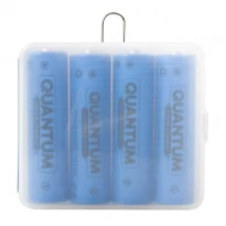 Набор литий-ионных аккумуляторов Li-ion ICR18650 2200mAh 0.5-1С 4шт. ICR18650FH/2200-PB4 Quantum