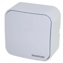 Вимикач накладний одноклавішний білий 1шт. QM-BMH-00010 Quantum