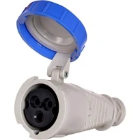 Силовая розетка переносная 3Р+N+PE 400V 16A IP67 бело-синяя 2626-337 ENEXT