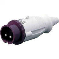 Силовая вилка переносная 2Р 24V 16А IP44 белая 3322-326 ENEXT