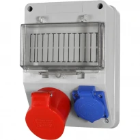Монтажный набор - 16А 3Р+N+PE 220/400V 16A 2P+PE 250V клеммная колодка 5х4мм.кв 6263-130 ENEXT