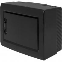Щит распределительный пластиковый на 8 модулей e.plbox.pro.n.08b.black навесной черный с непрозрачными дверцами IP40 CP32908B ENEXT
