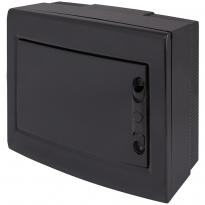 Щит распределительный пластиковый на 12 модулей e.plbox.pro.n.12b.black навесной черный с непрозрачными дверцами IP40 CP32912B ENEXT