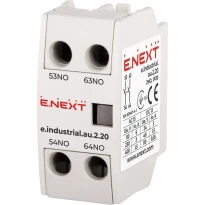 Дополнительный контакт e.industrial.au.2.20 2 полюса 3A DC230/AC400V 2NO i0140002 ENEXT